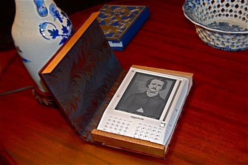 Hand made Kindle case designed to look like a book