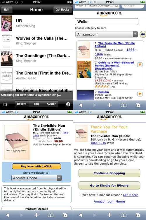 iPhone Kindle Store