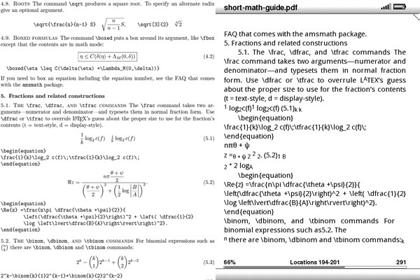 Kindle DX vs. Kindle 2 PDF Support