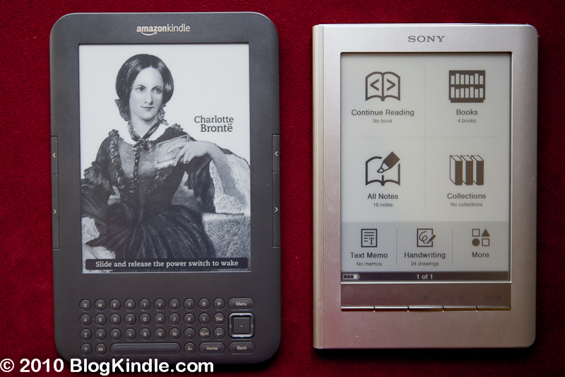 Kindle 3 vs Sony PRS-600 Touch Edition