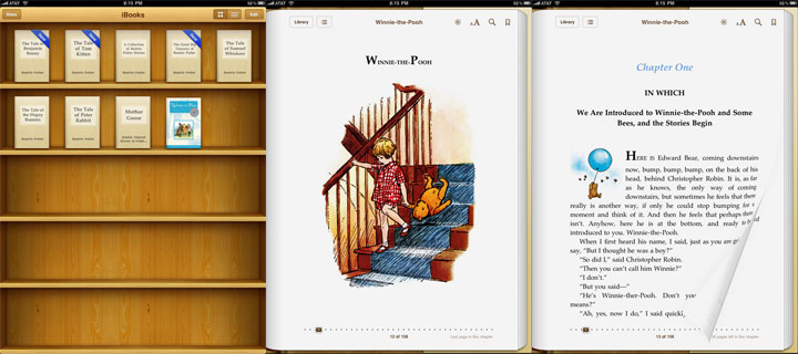 Apple iPad iBooks Application