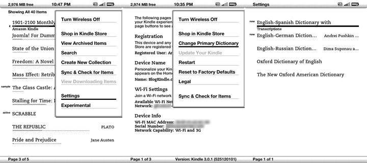 How to change Kindle Dictionary