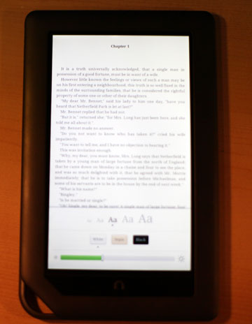 Amazon Kindle App on NOOKcolor