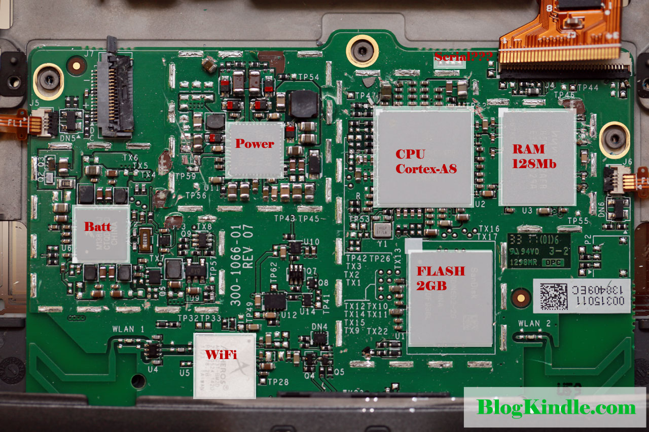 Kindle 4 Motherboard components